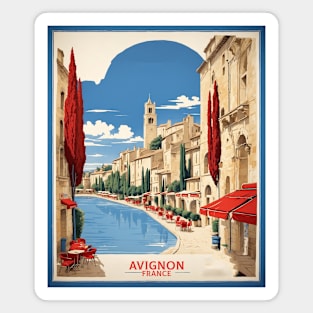 Avignon France Vintage Travel Poster Tourism Magnet